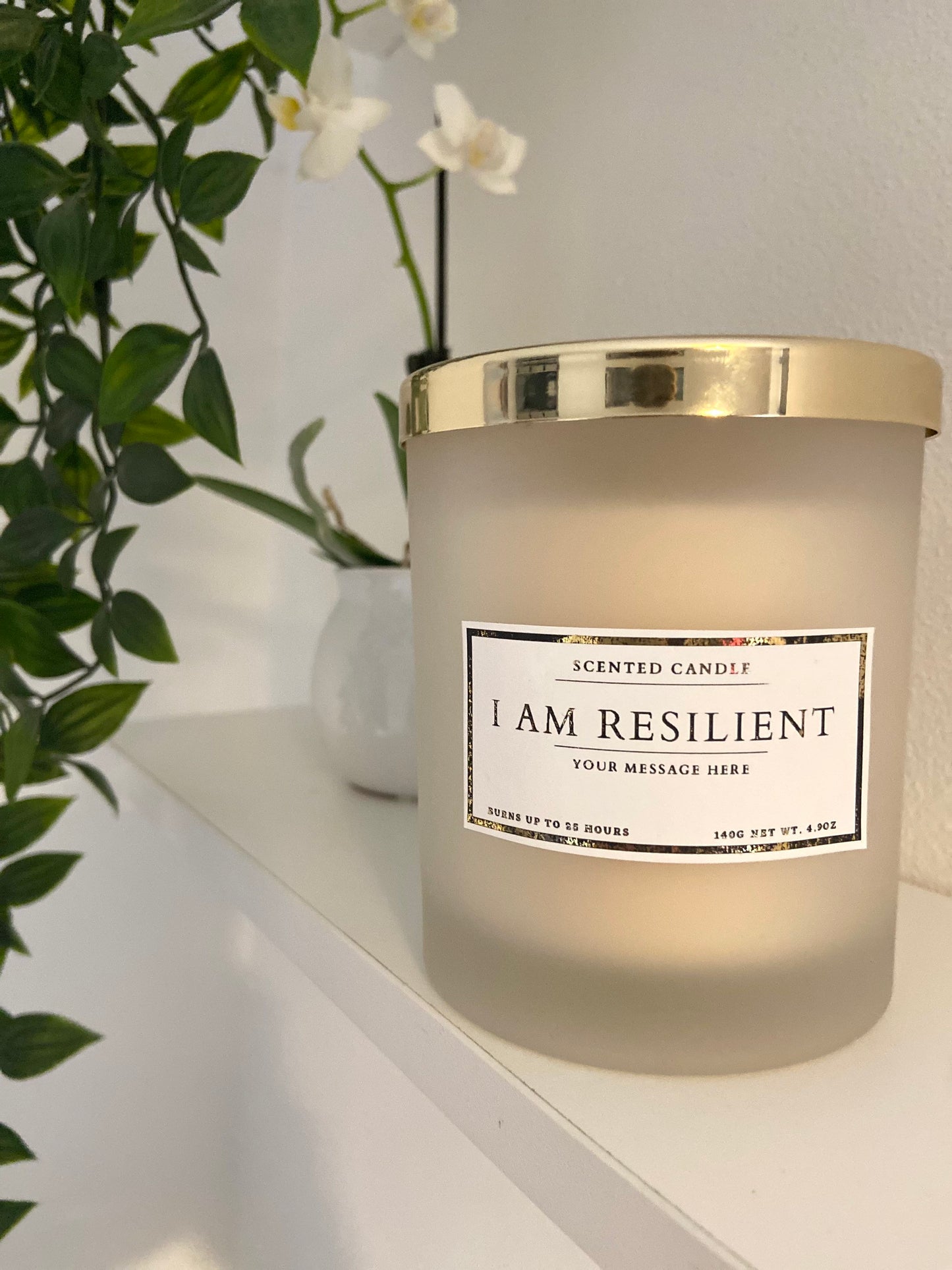 I Am Resilient Affirmation Candle