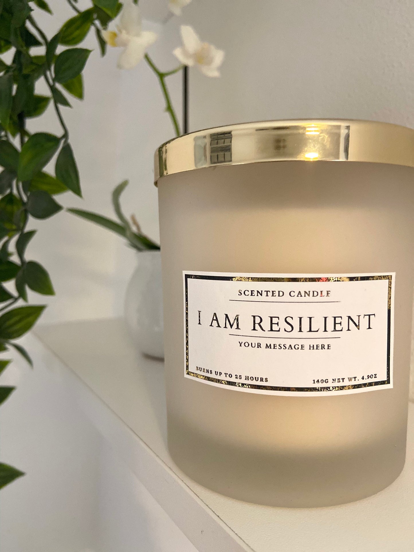 I Am Resilient Affirmation Candle