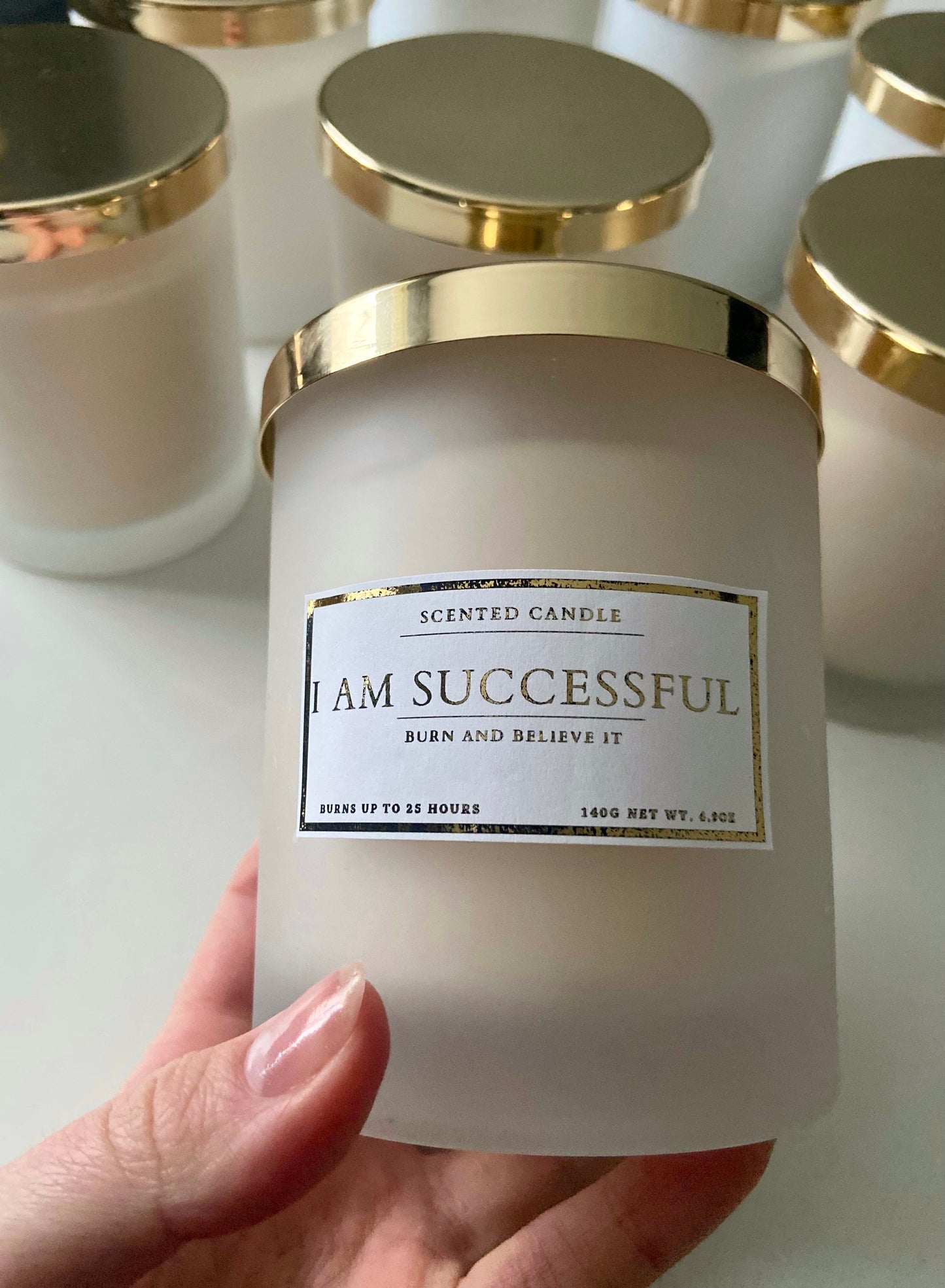 I Am Successful Affirmation Candle