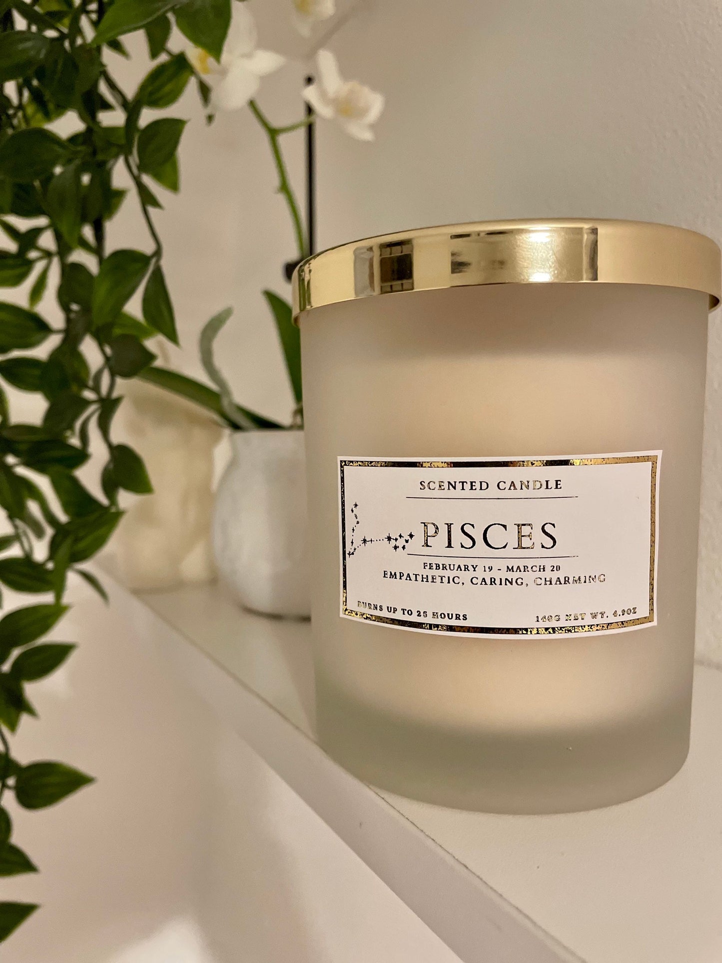 Pisces Zodiac Candle