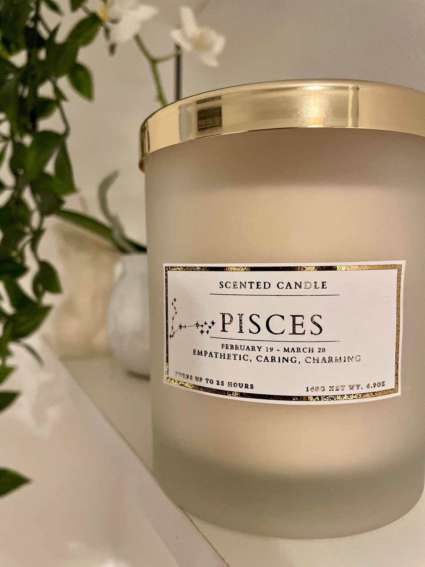 Pisces Zodiac Candle
