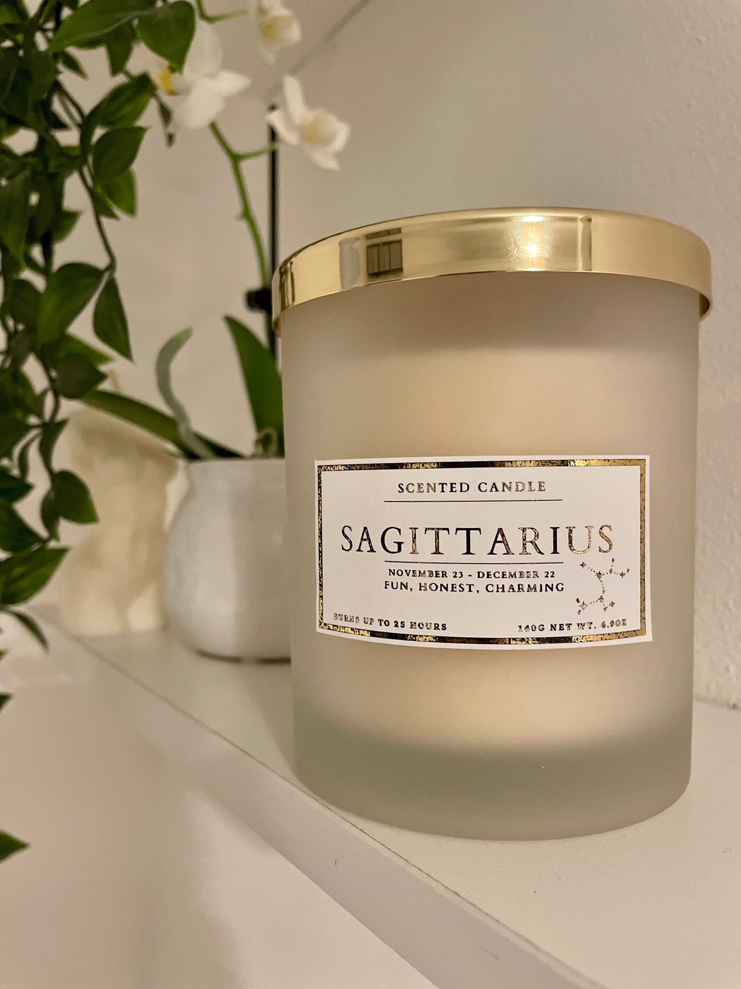 Sagittarius Zodiac Candle
