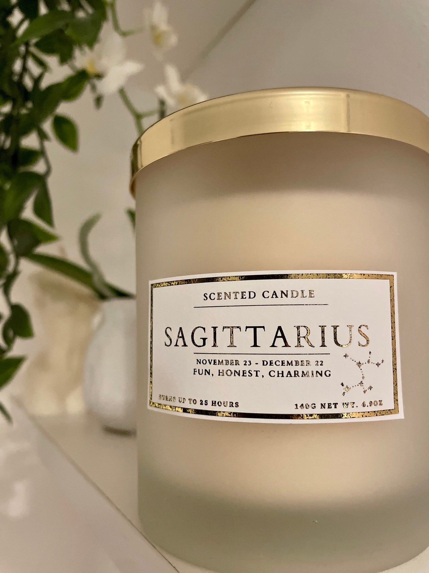Sagittarius Zodiac Candle