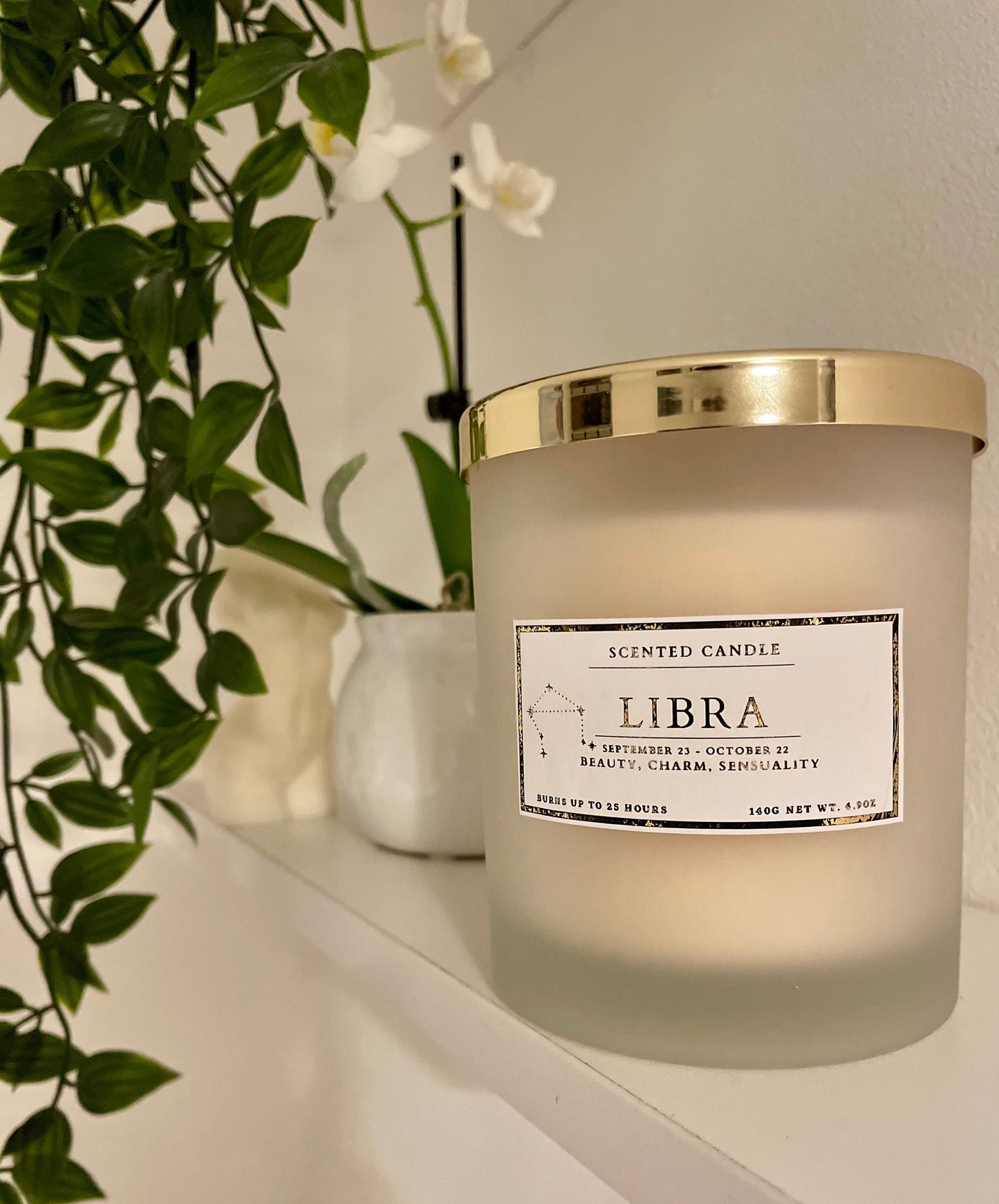 Libra Zodiac Candle