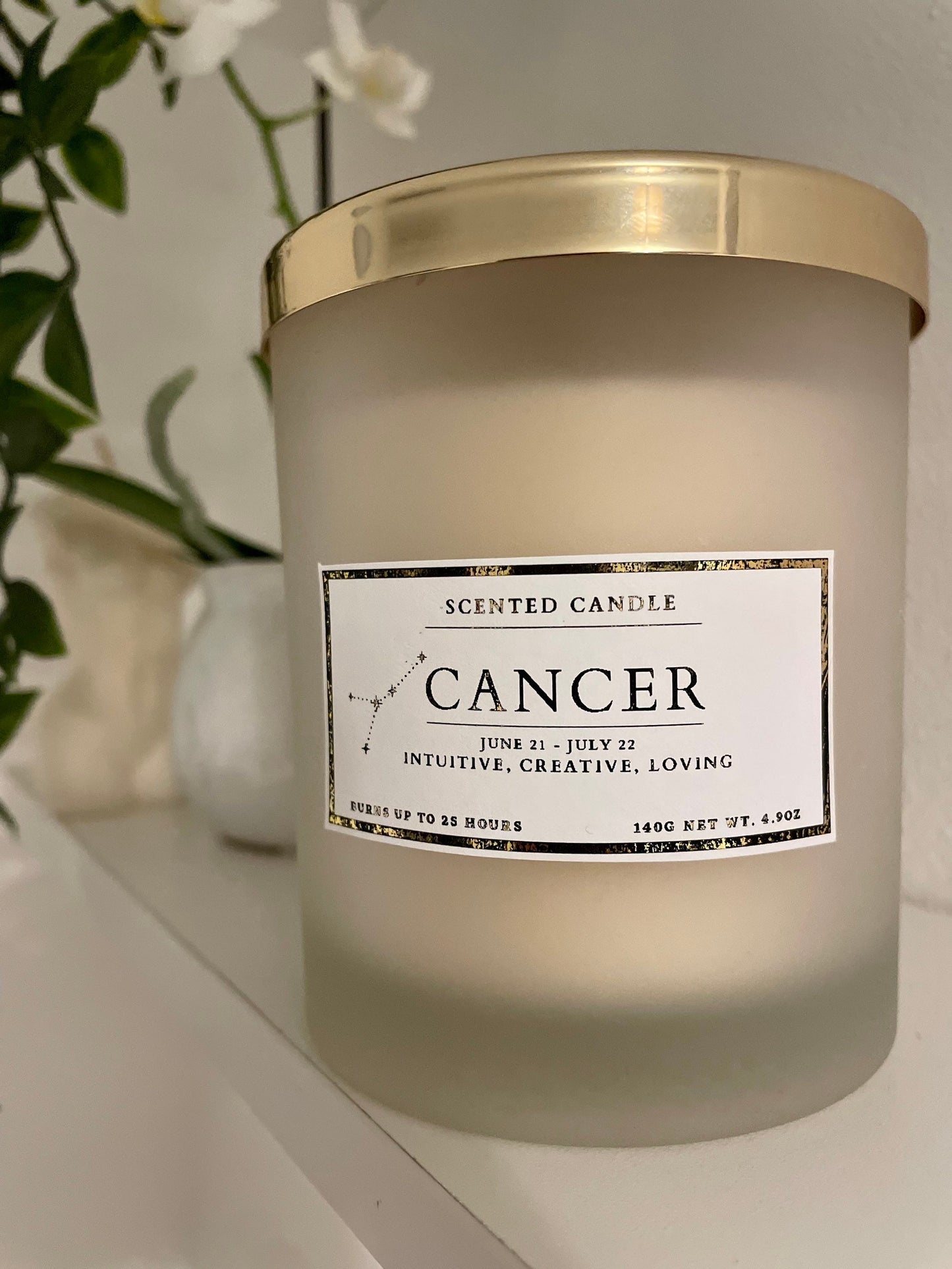 Cancer Zodiac Candle