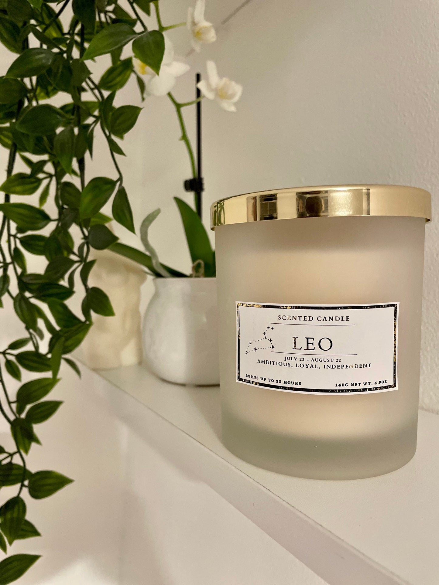 Leo Zodiac Candle