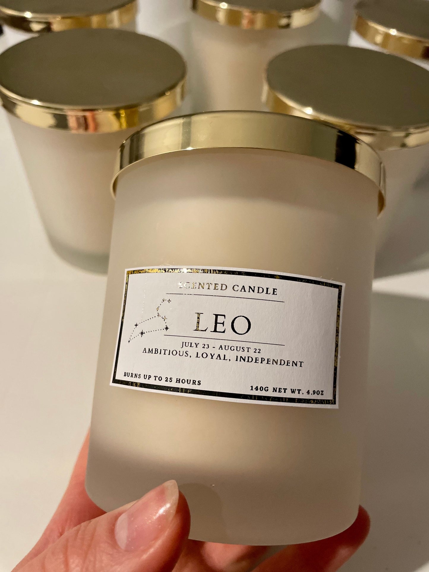 Leo Zodiac Candle