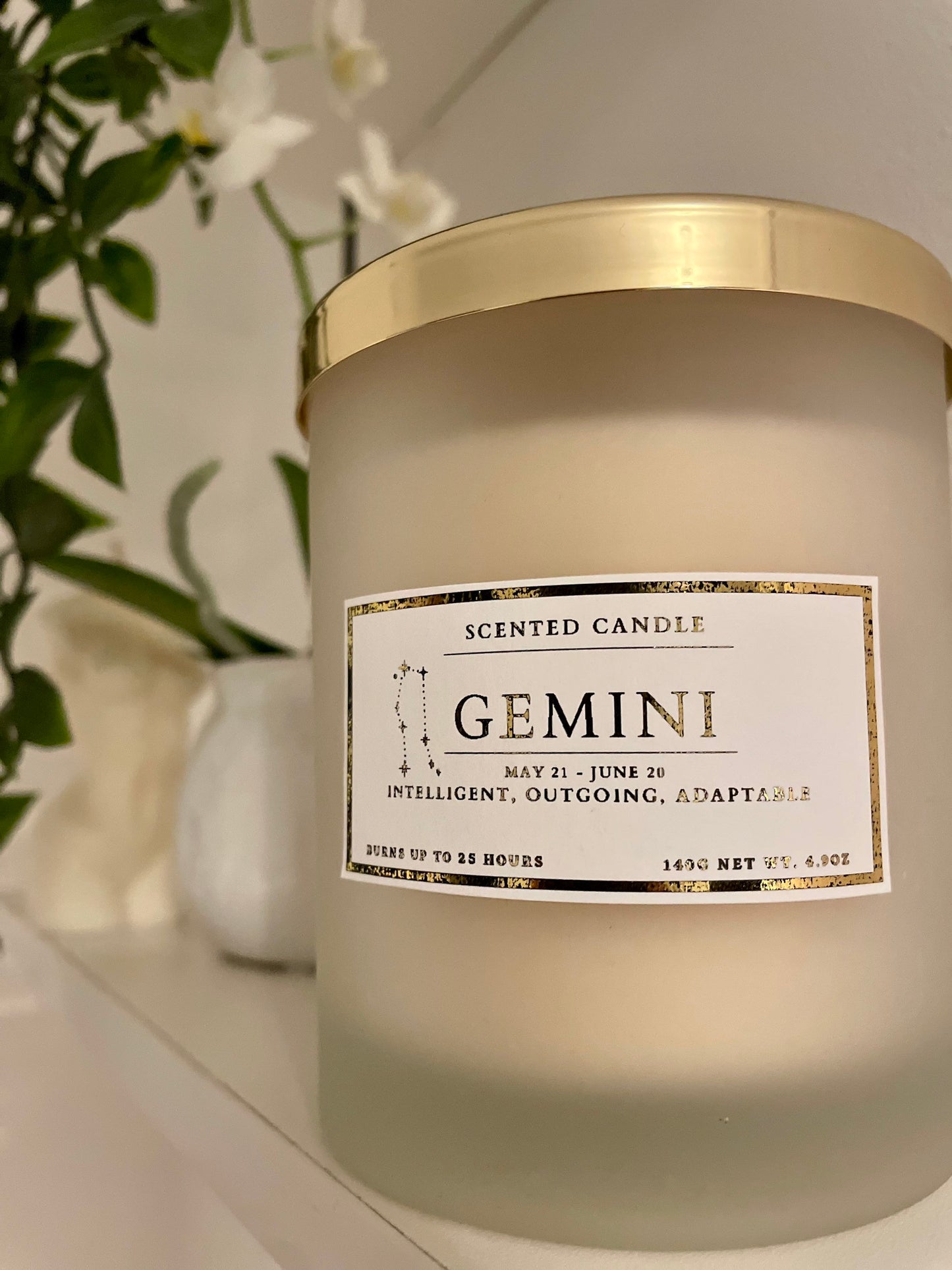 Gemini Zodiac Candle