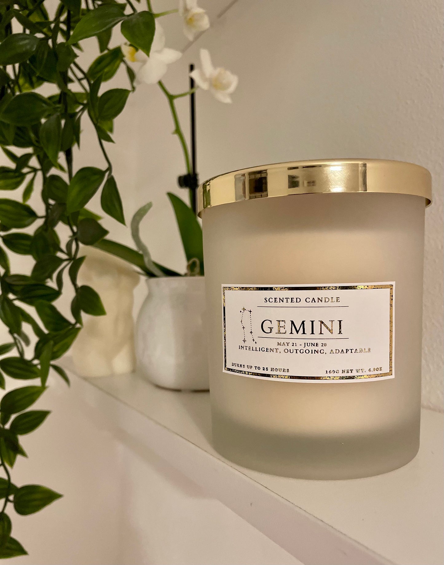 Gemini Zodiac Candle
