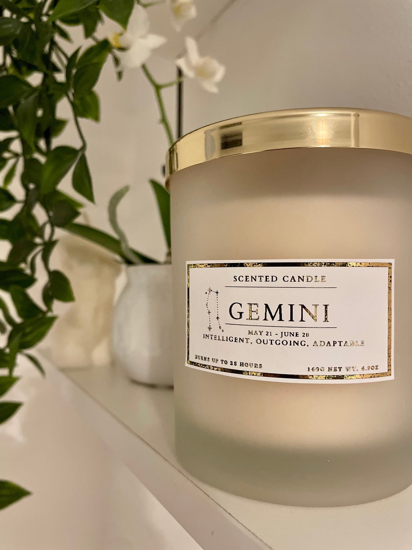 Gemini Zodiac Candle
