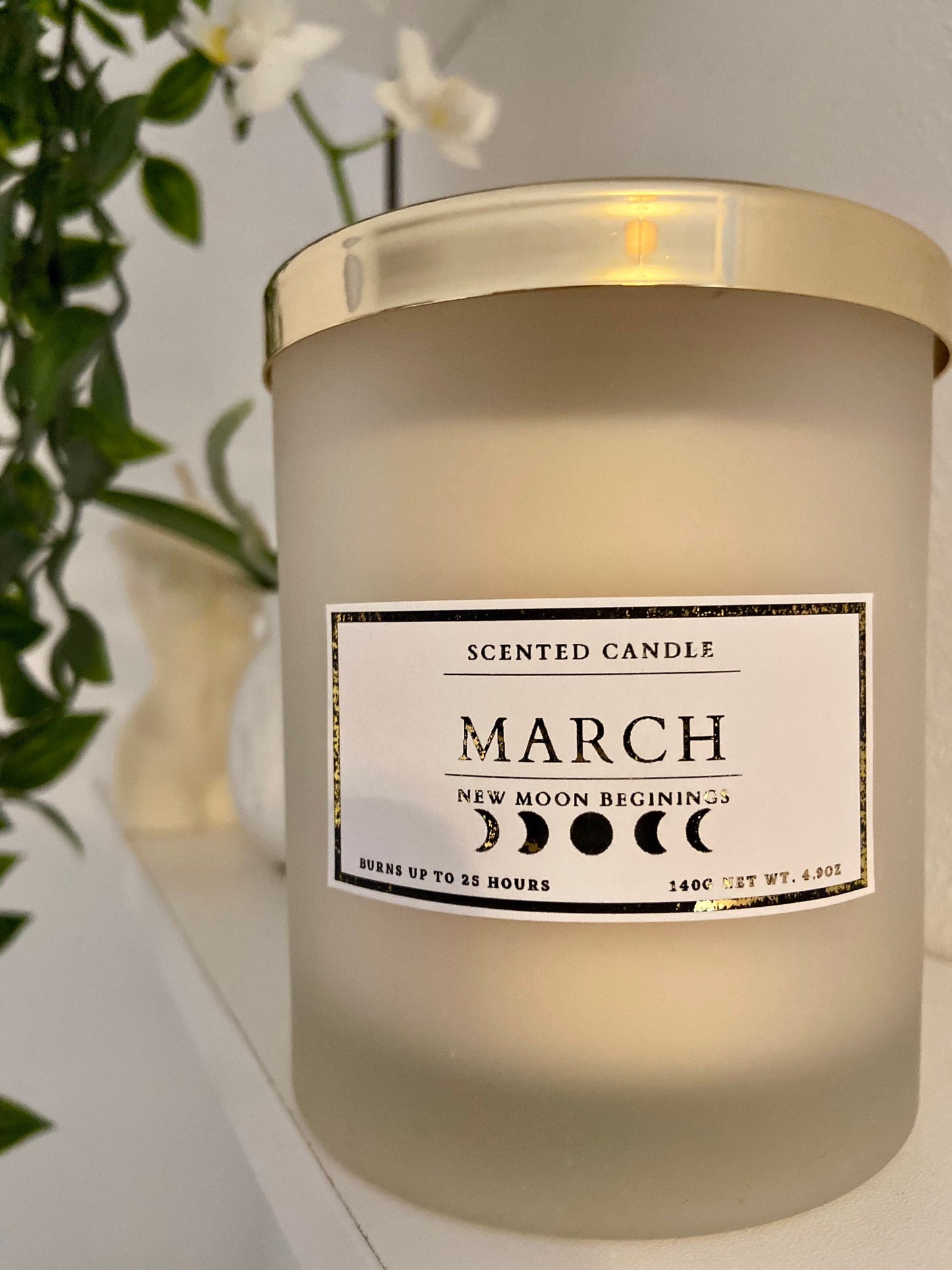 New Moon Beginnings Candle