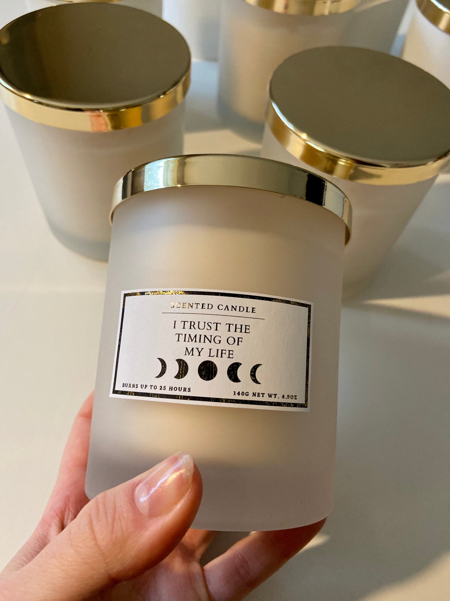 I Trust The Timing Of My Life Affirmation Candle