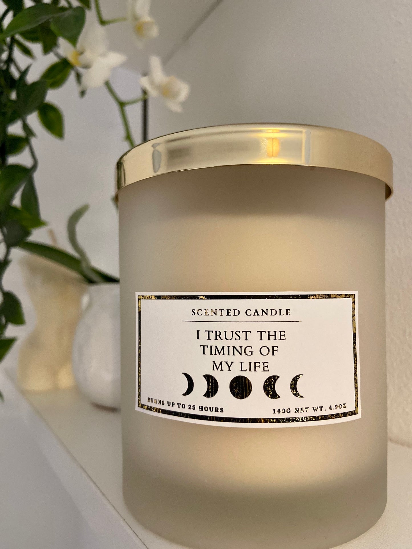 I Trust The Timing Of My Life Affirmation Candle