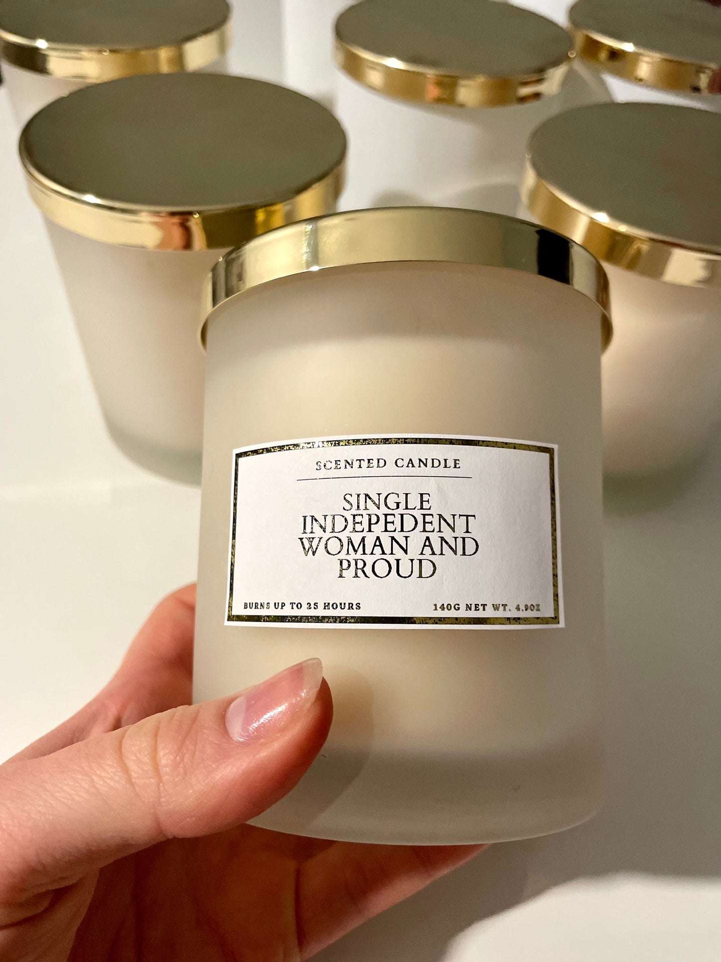 Single Independent Woman And Proud Candle