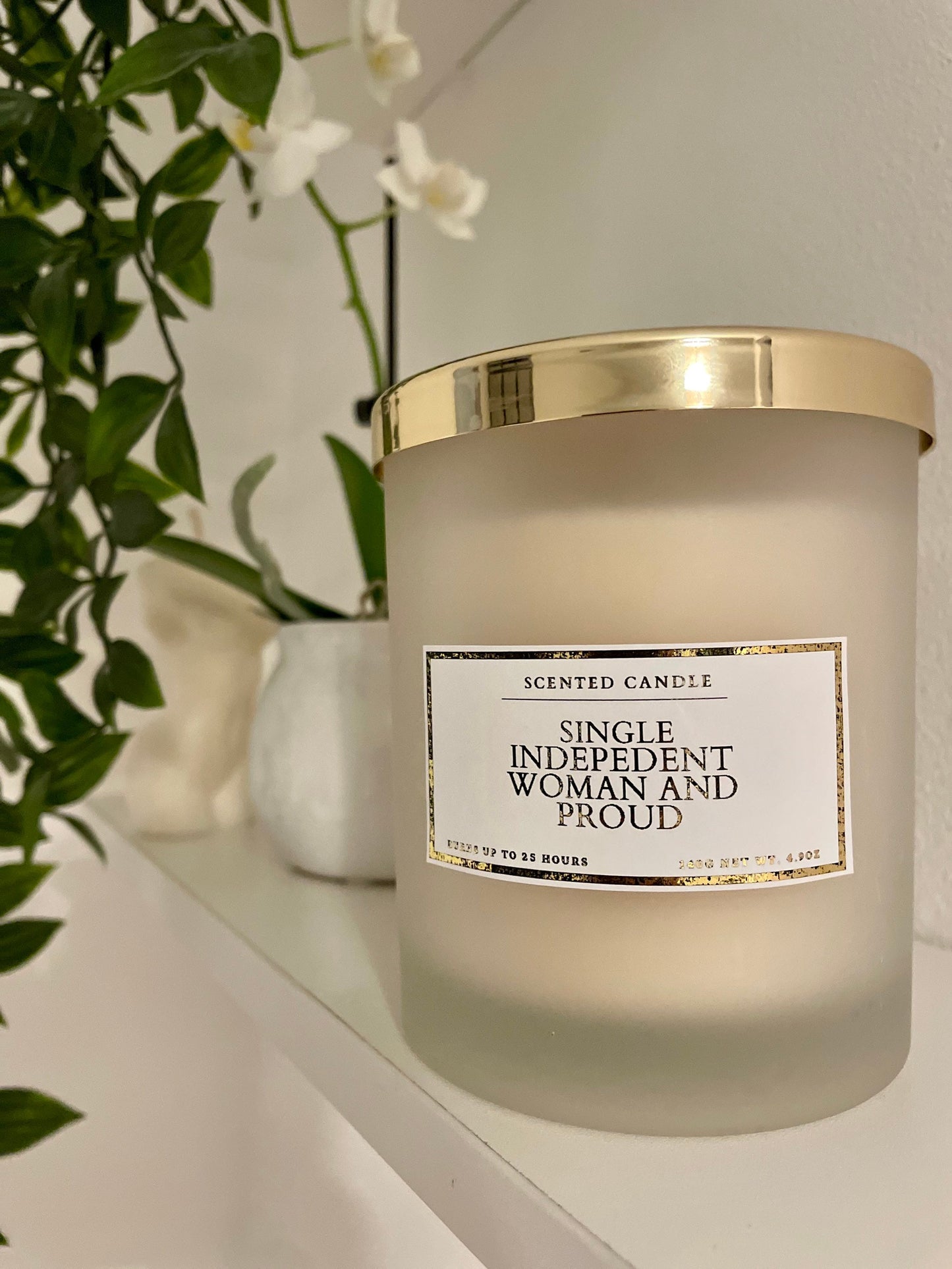 Single Independent Woman And Proud Candle