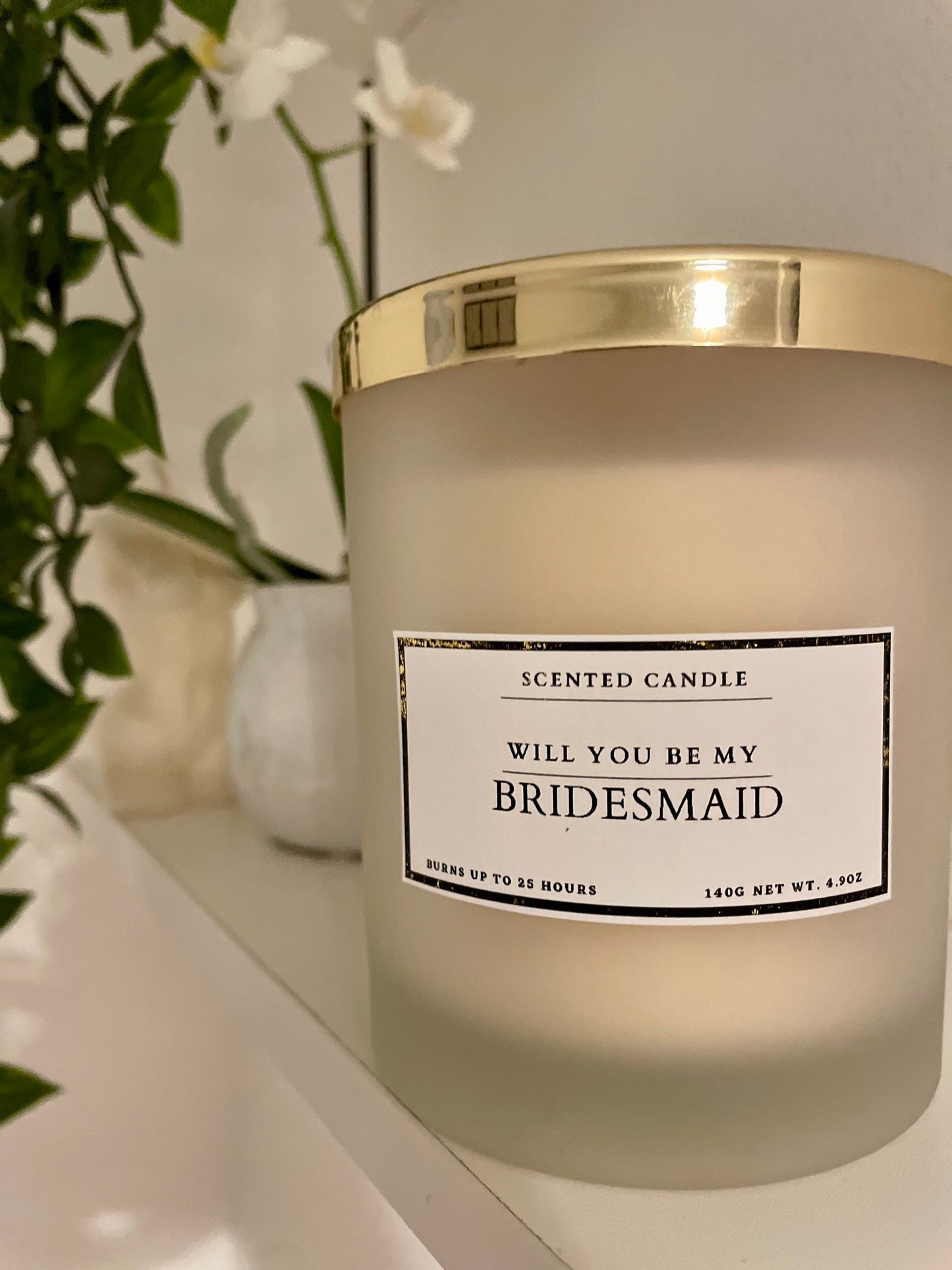 Will You Be My Bridesmaid Candle