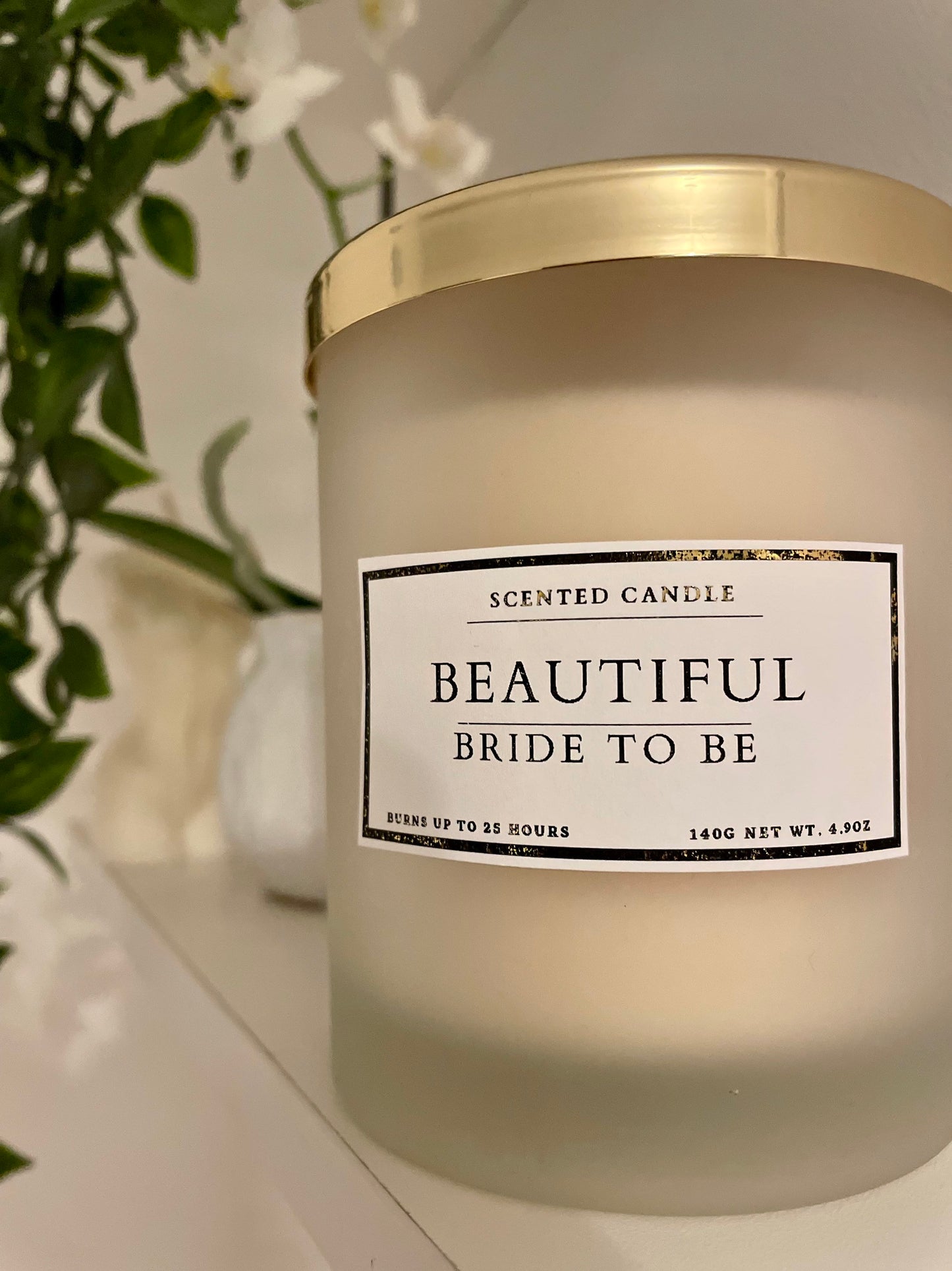 Beautiful Bride To Be Candle