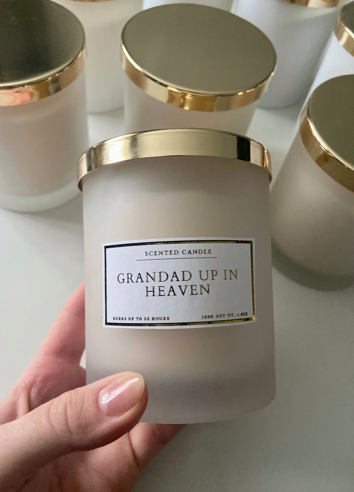 Grandad Up In Heaven Candle