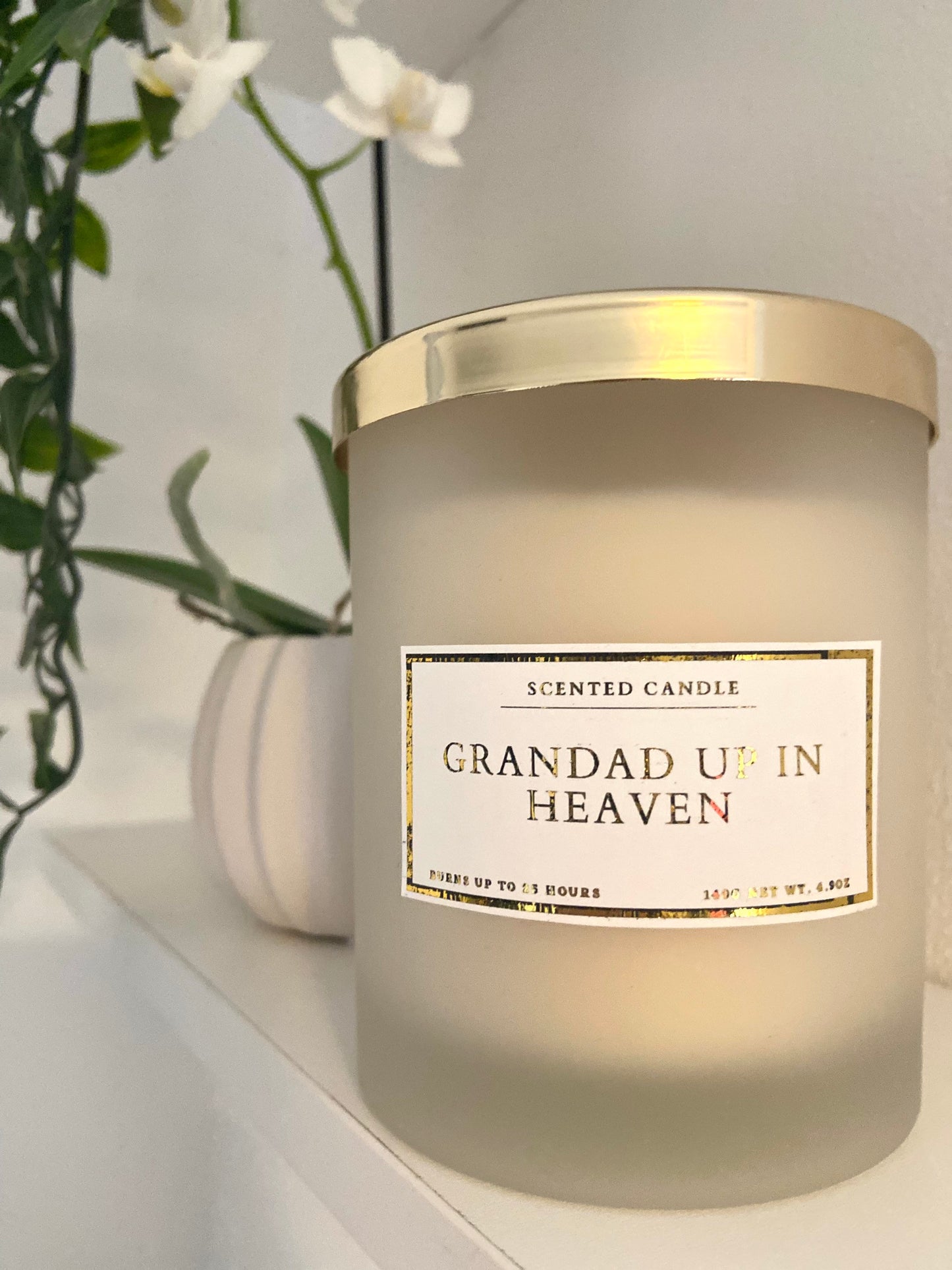 Grandad Up In Heaven Candle