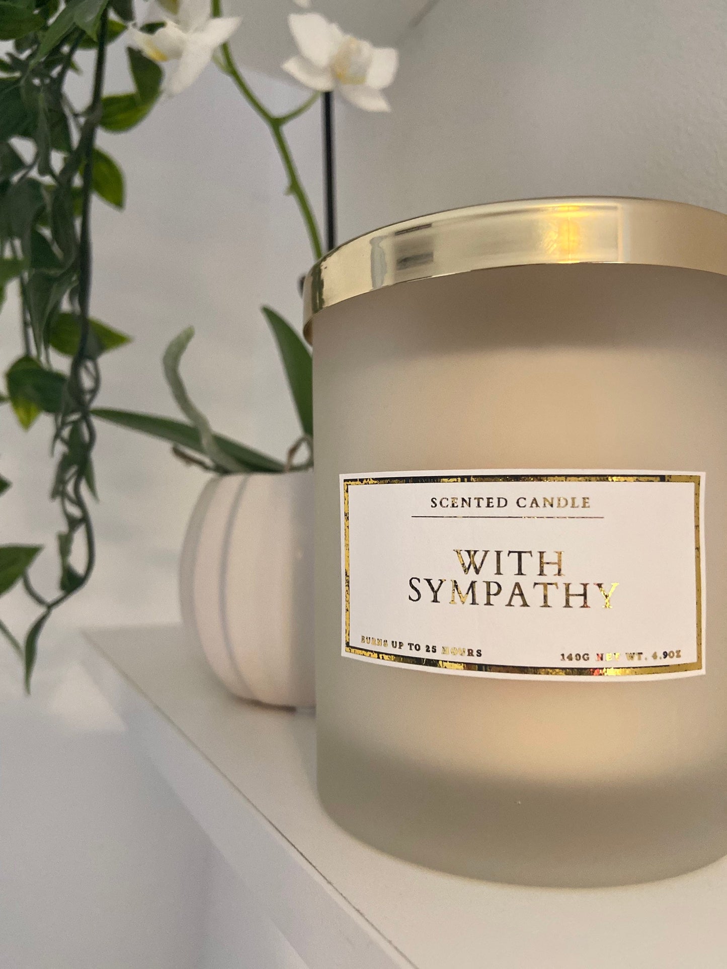 With Sympathy Candle