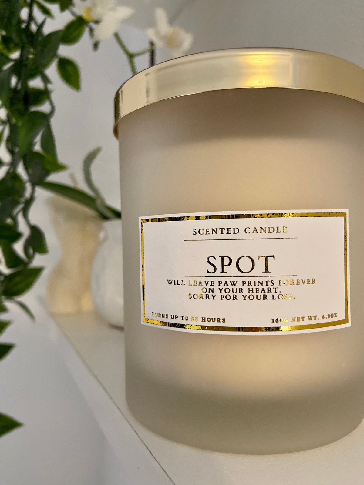 Personalised Pet Condolence Candle