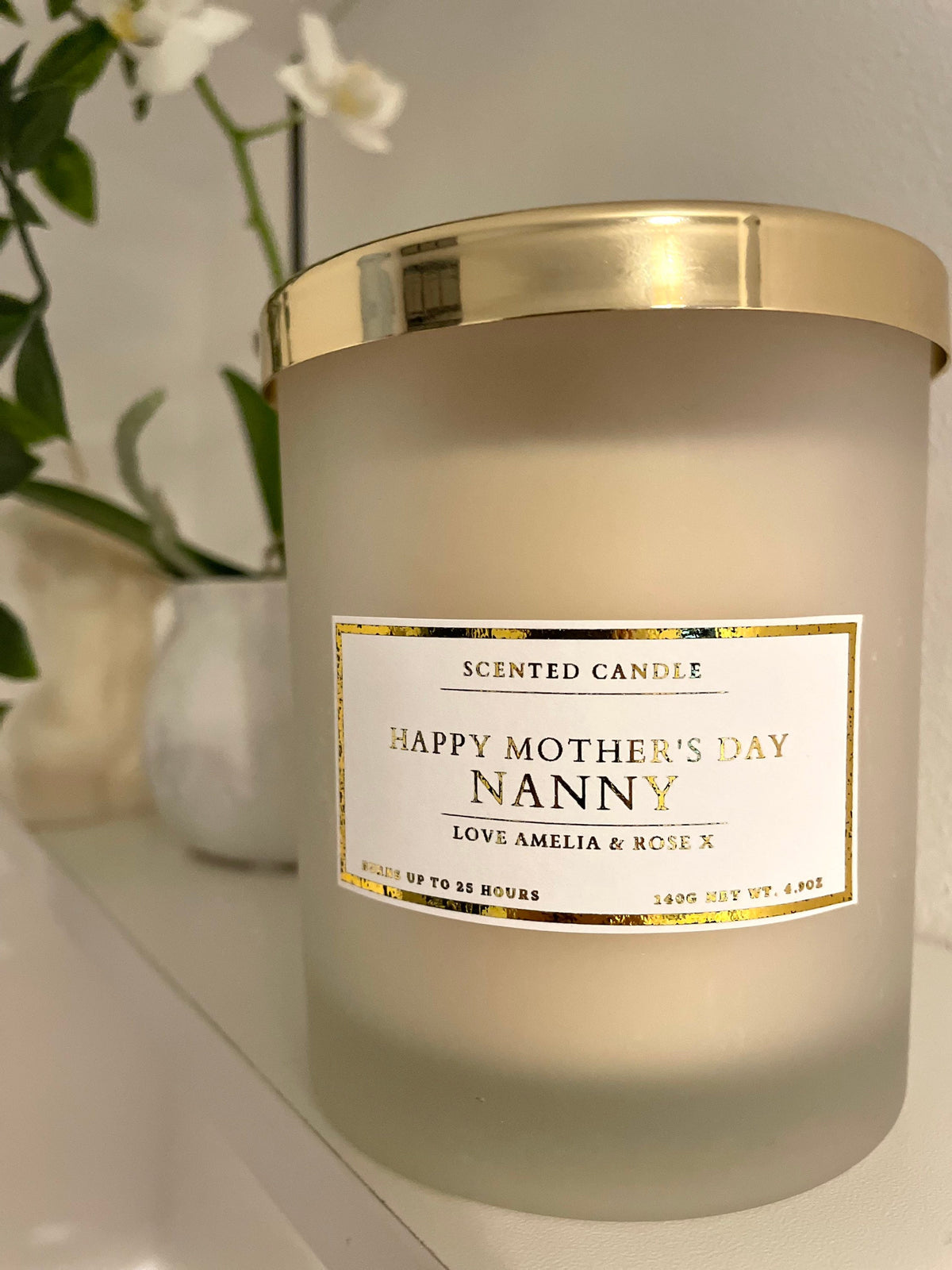 Personalised Happy Mother’s Day Nanny Candle