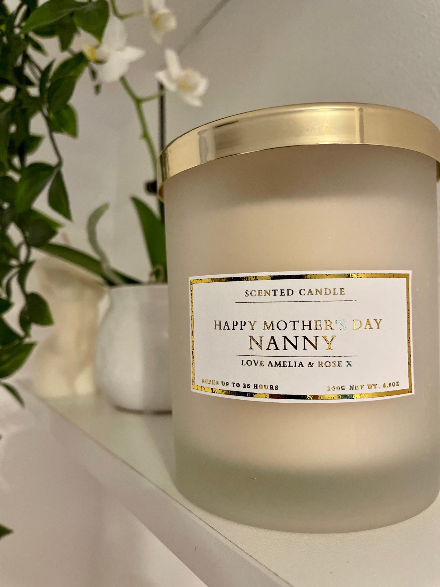 Personalised Happy Mother’s Day Nanny Candle