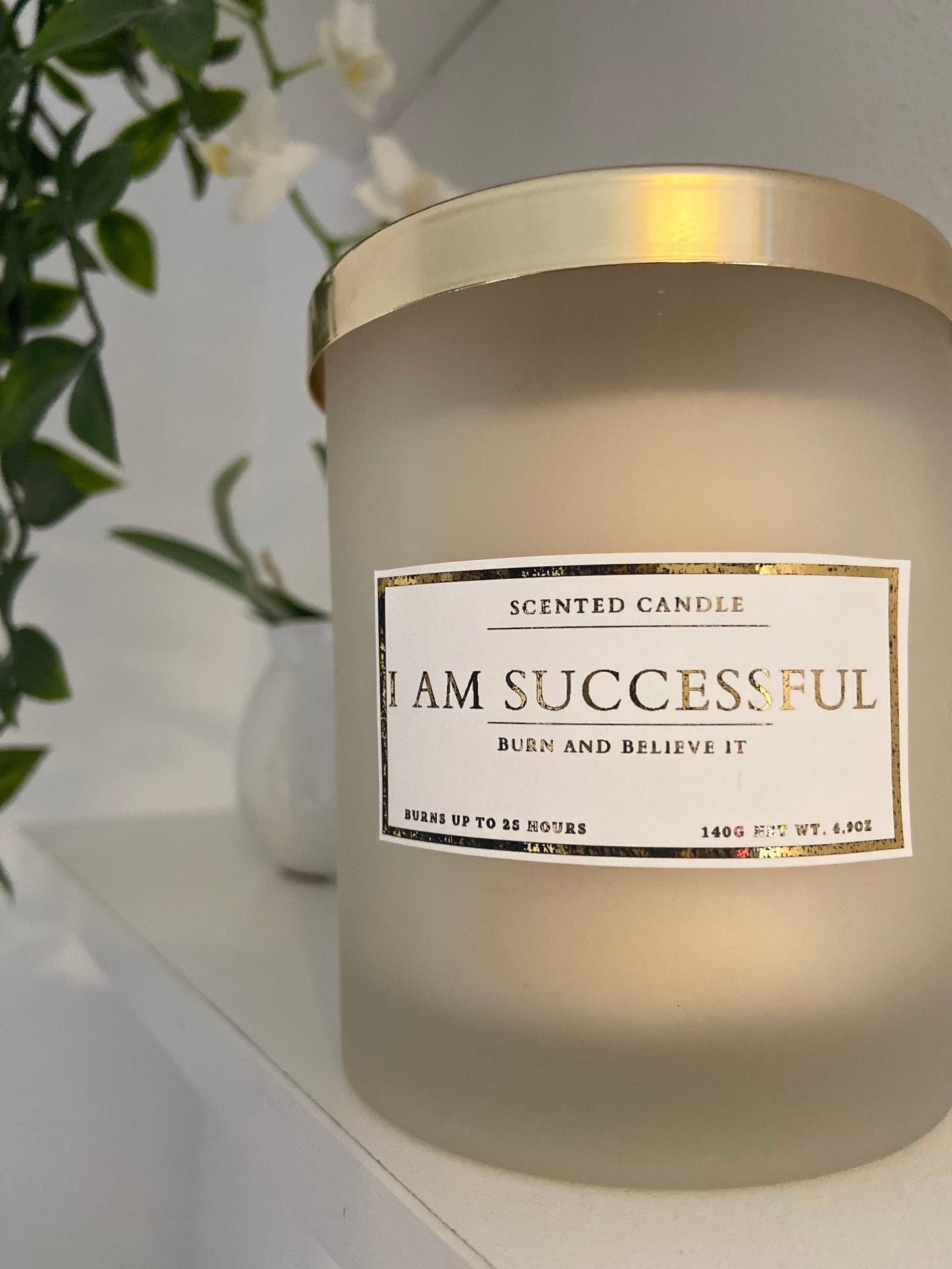 I Am Successful Affirmation Candle
