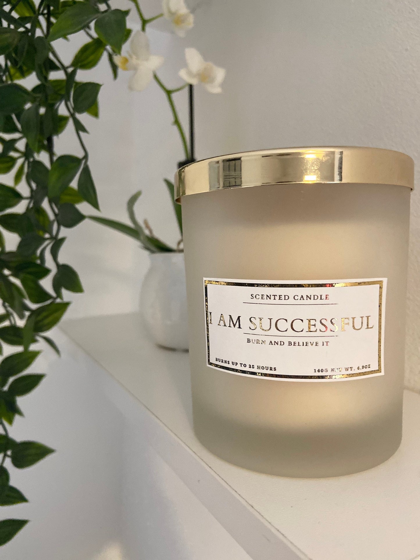 I Am Successful Affirmation Candle