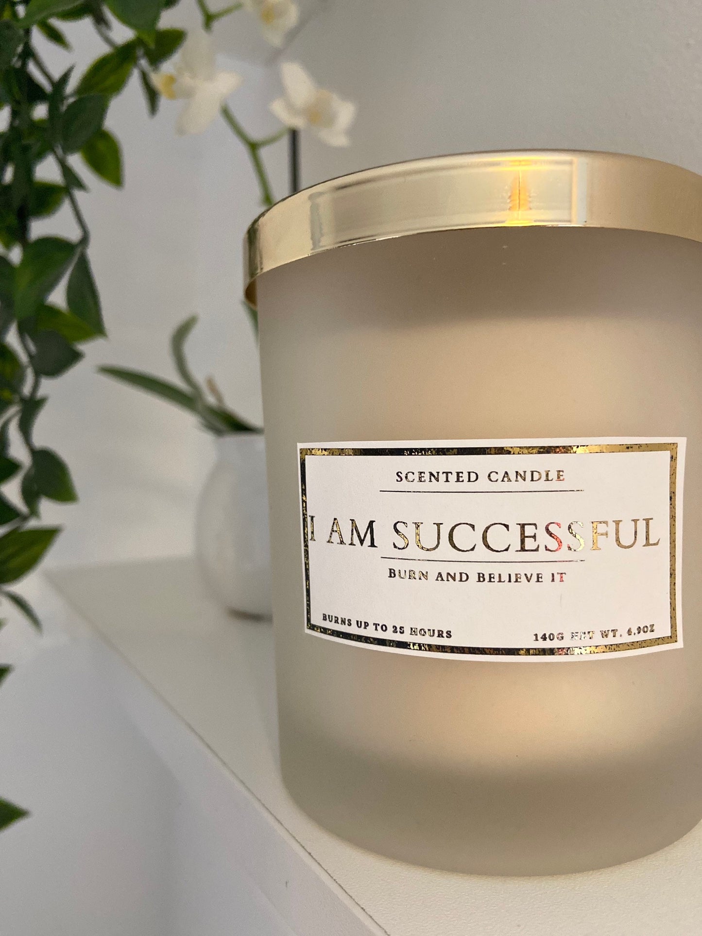 I Am Successful Affirmation Candle