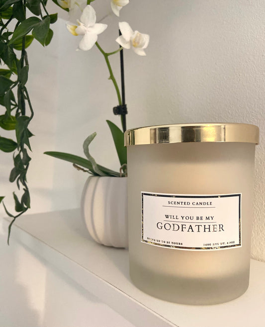 Will You Be My Godfather Candle