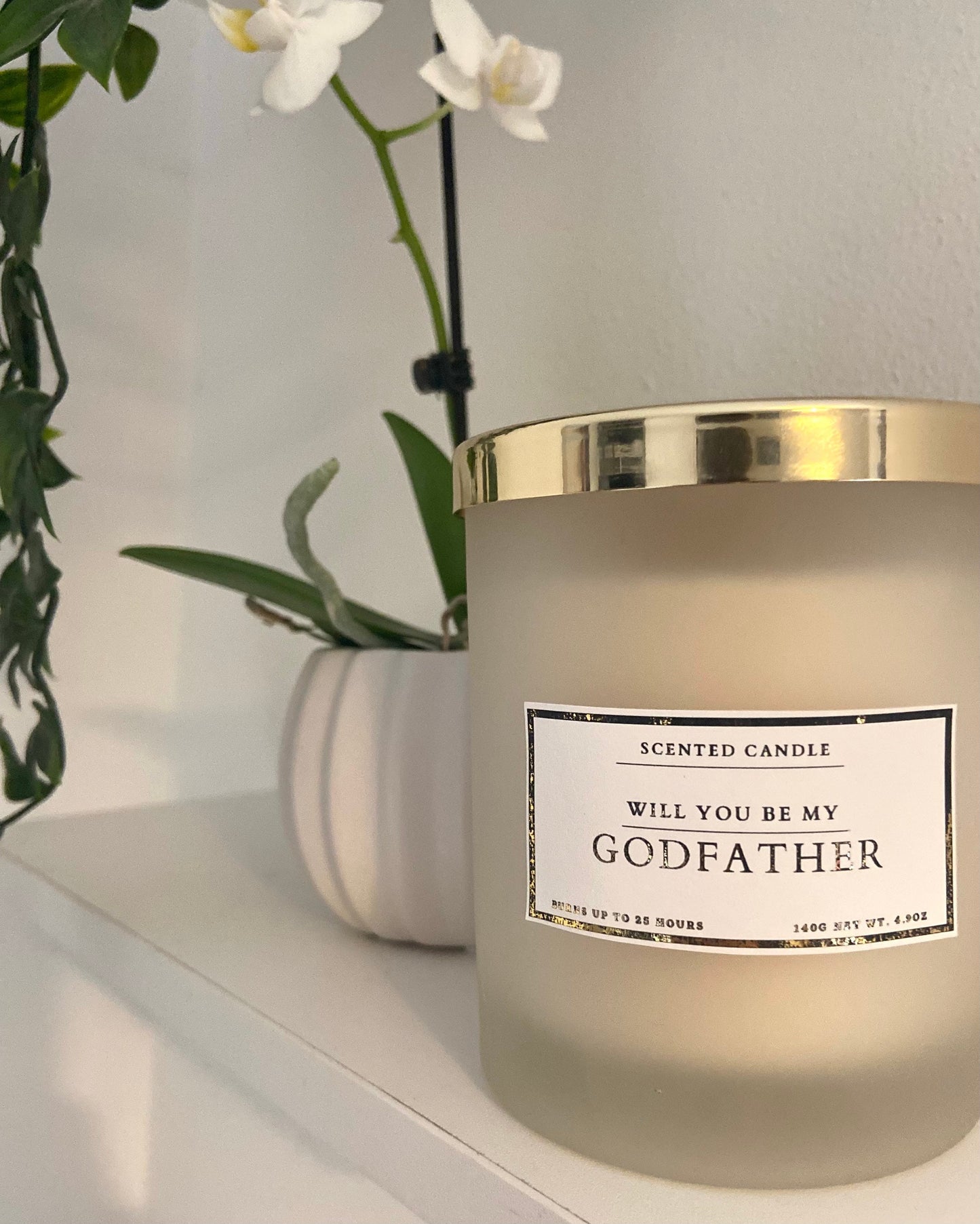 Will You Be My Godfather Candle