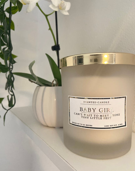 New Mum Baby Girl Candle