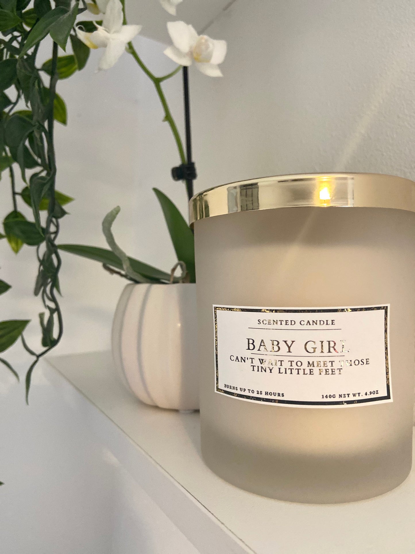 New Mum Baby Girl Candle