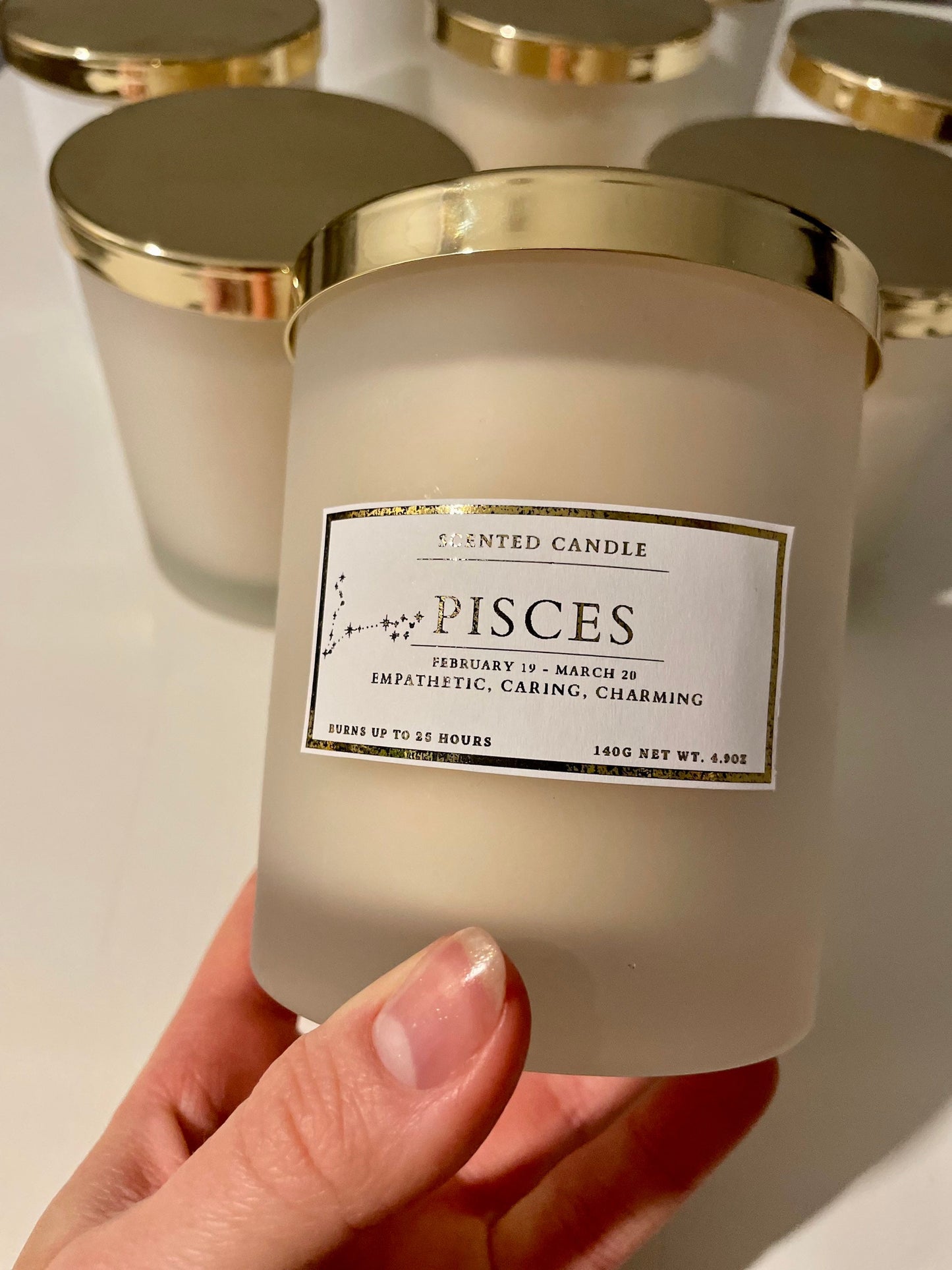 Pisces Zodiac Candle