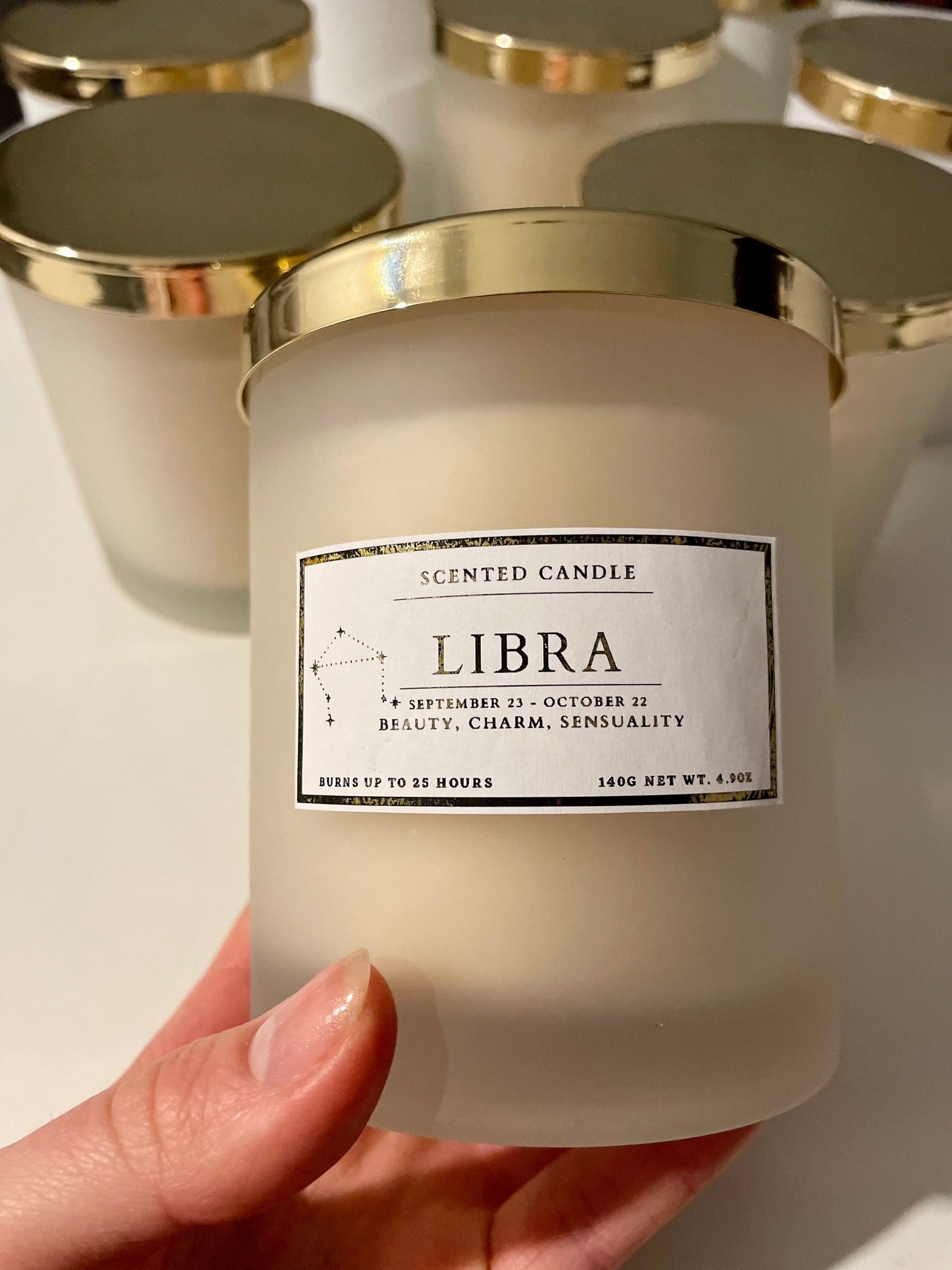 Libra Zodiac Candle