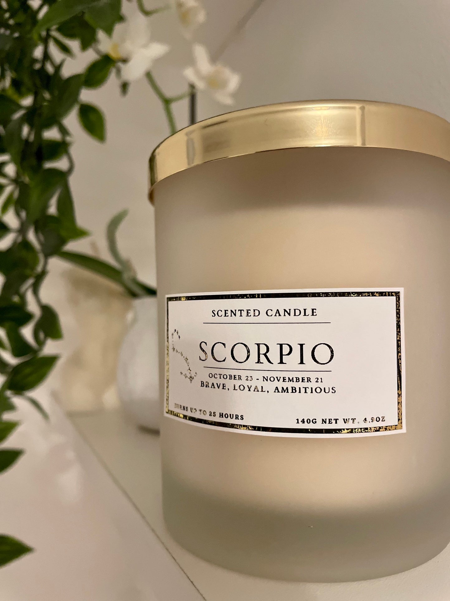 Scorpio Zodiac Candle