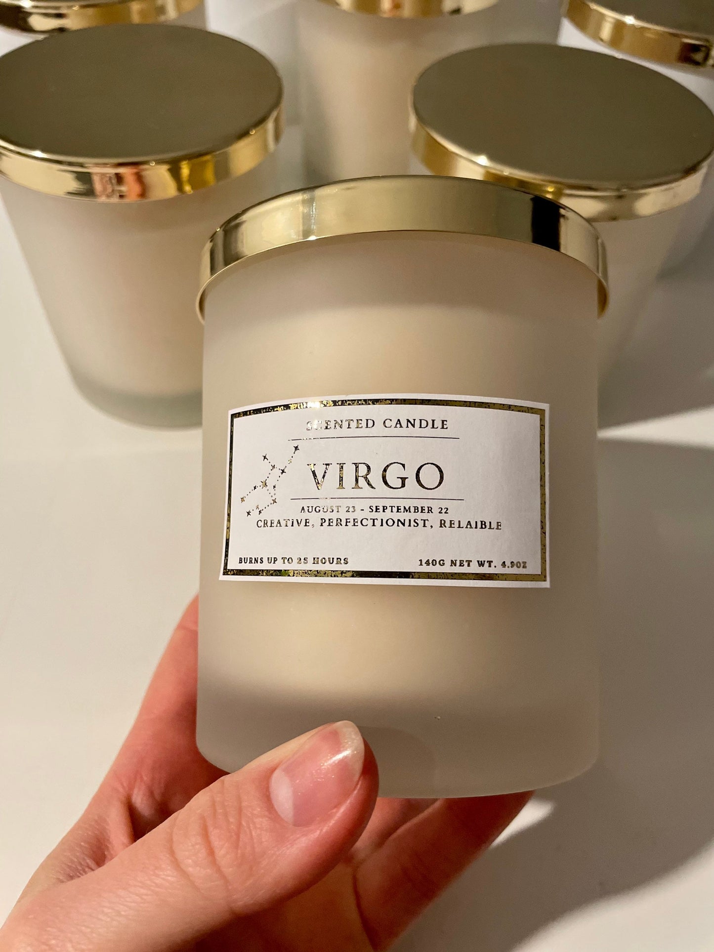Virgo Zodiac Candle
