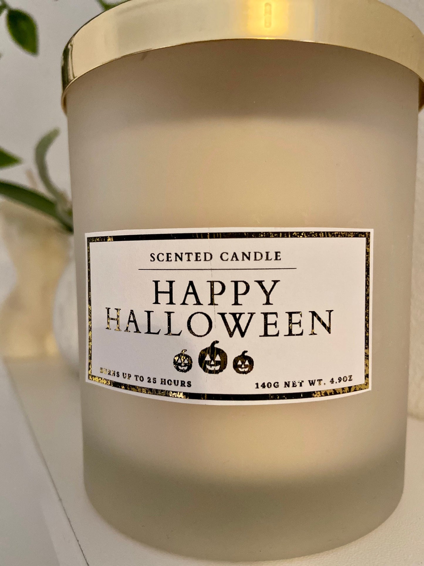 Happy Halloween Candle