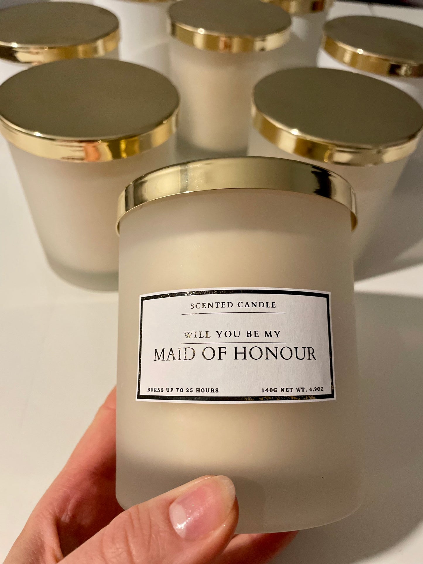 Will You Be My Maid of Honour Candle
