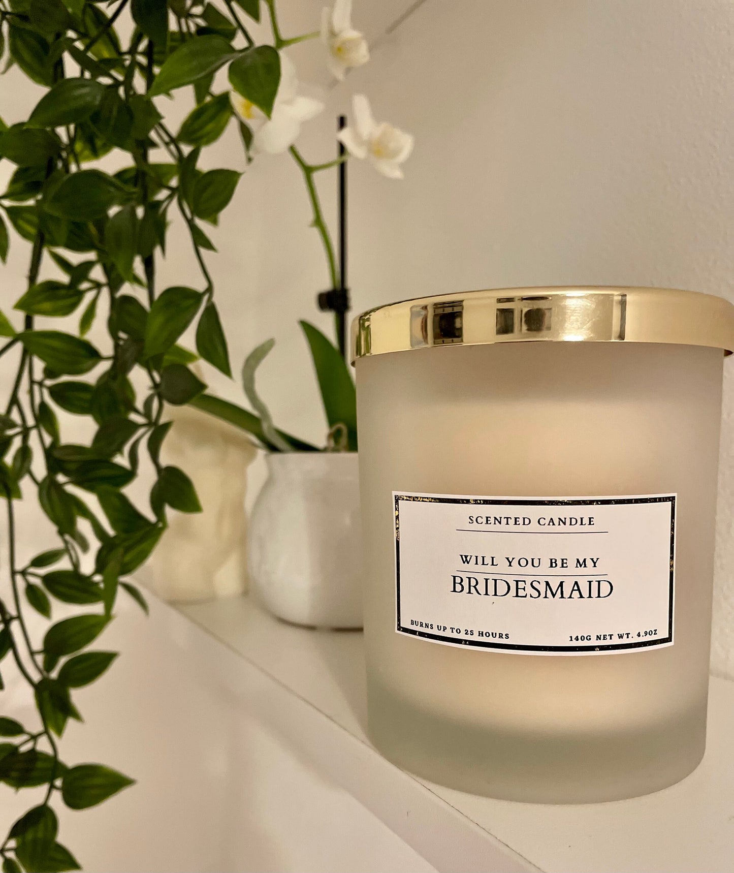 Will You Be My Bridesmaid Candle
