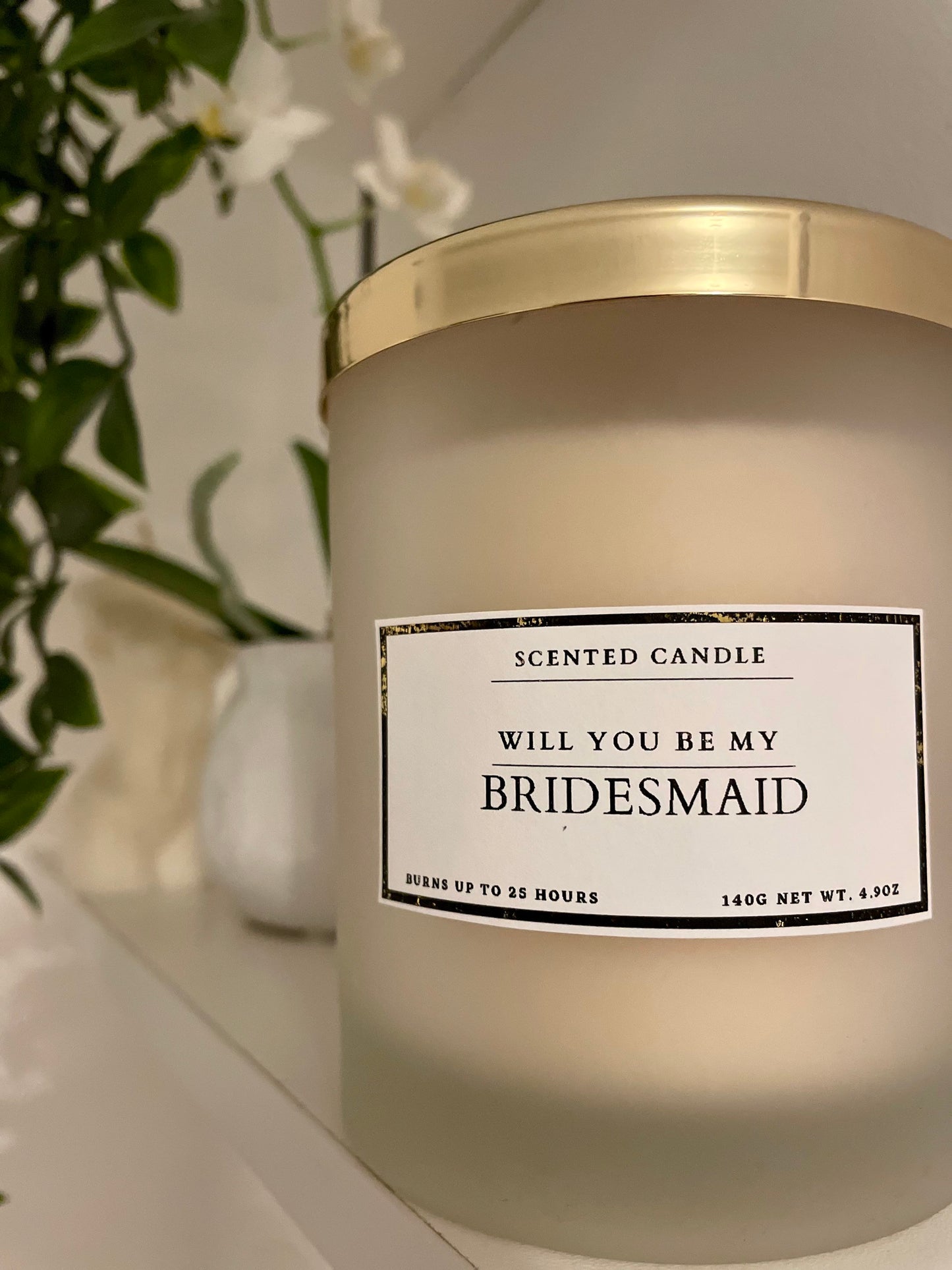 Will You Be My Bridesmaid Candle