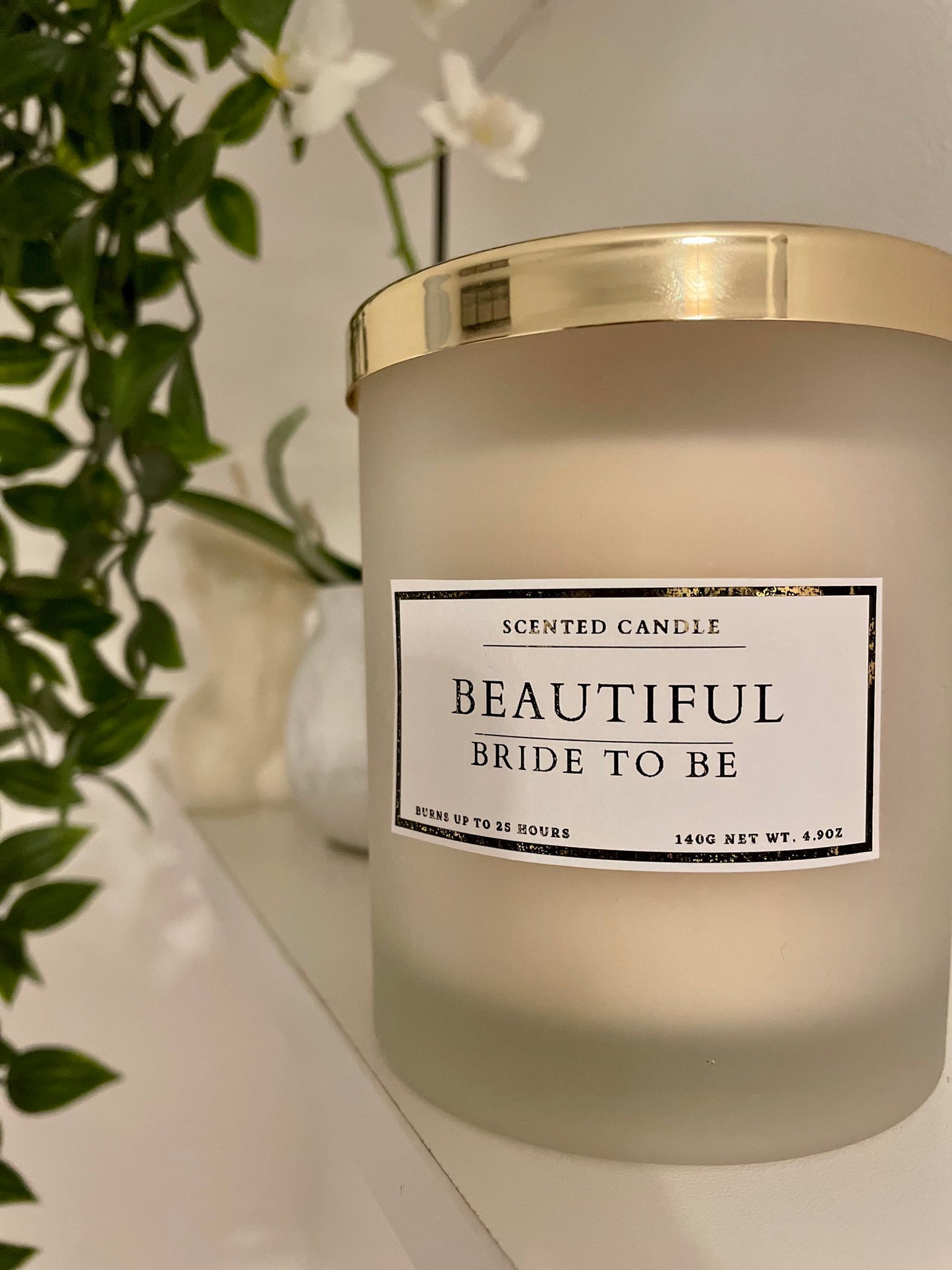 Beautiful Bride To Be Candle
