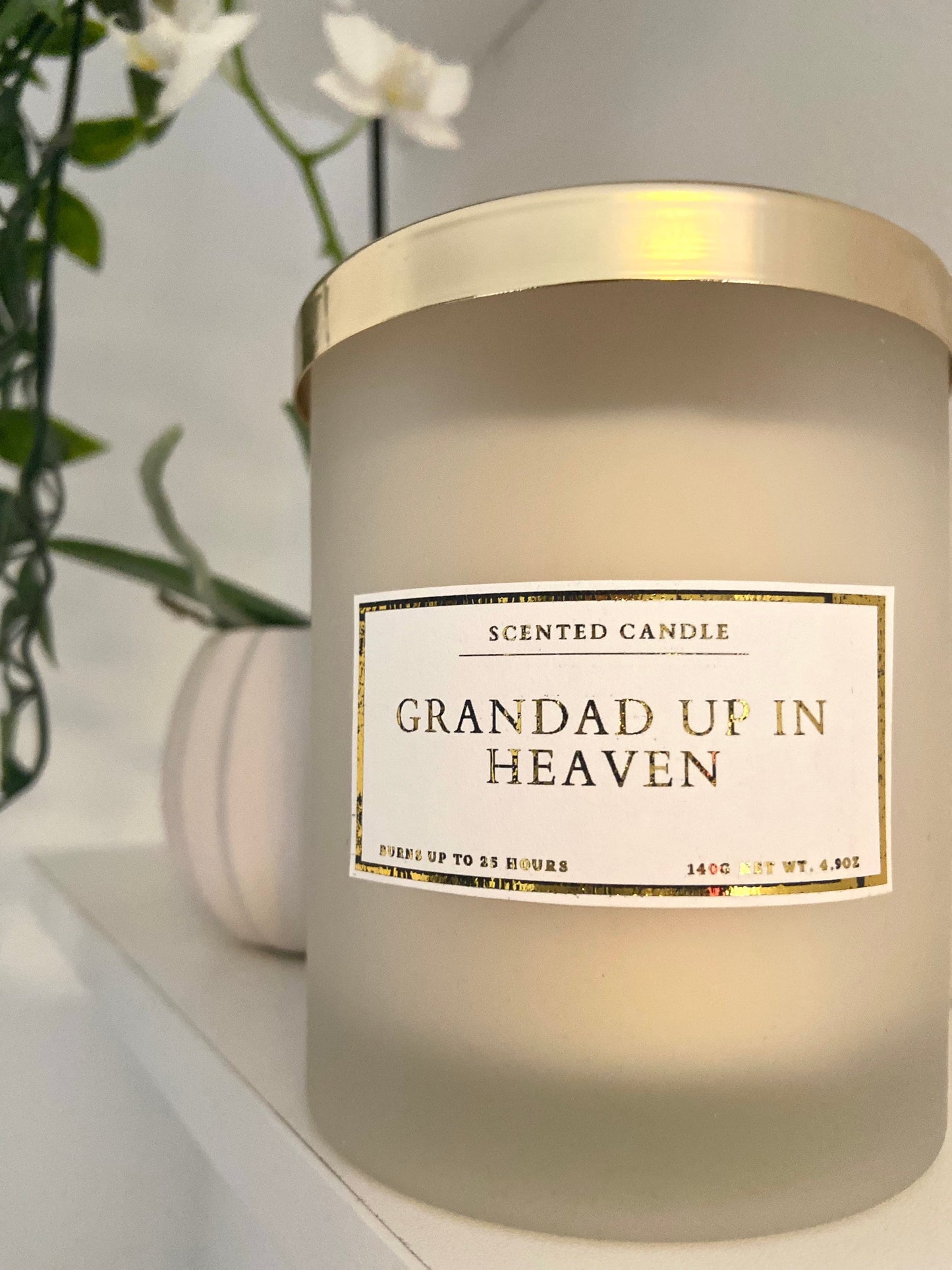 Grandad Up In Heaven Candle