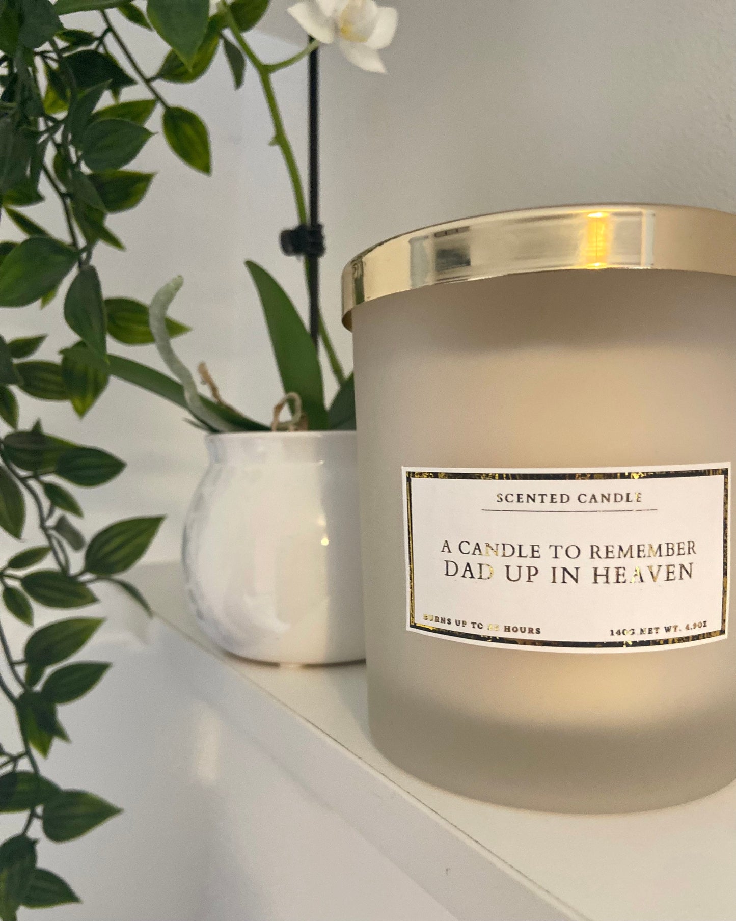 A Candle To Remember Dad Up In Heaven