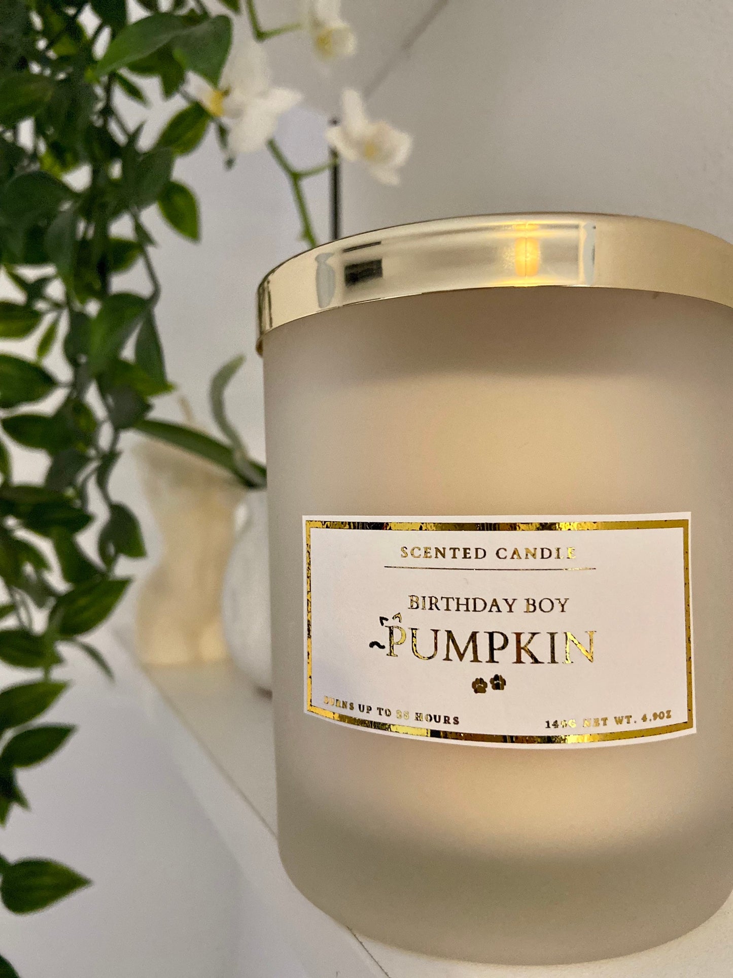 Personalised Cat Happy Birthday Candle