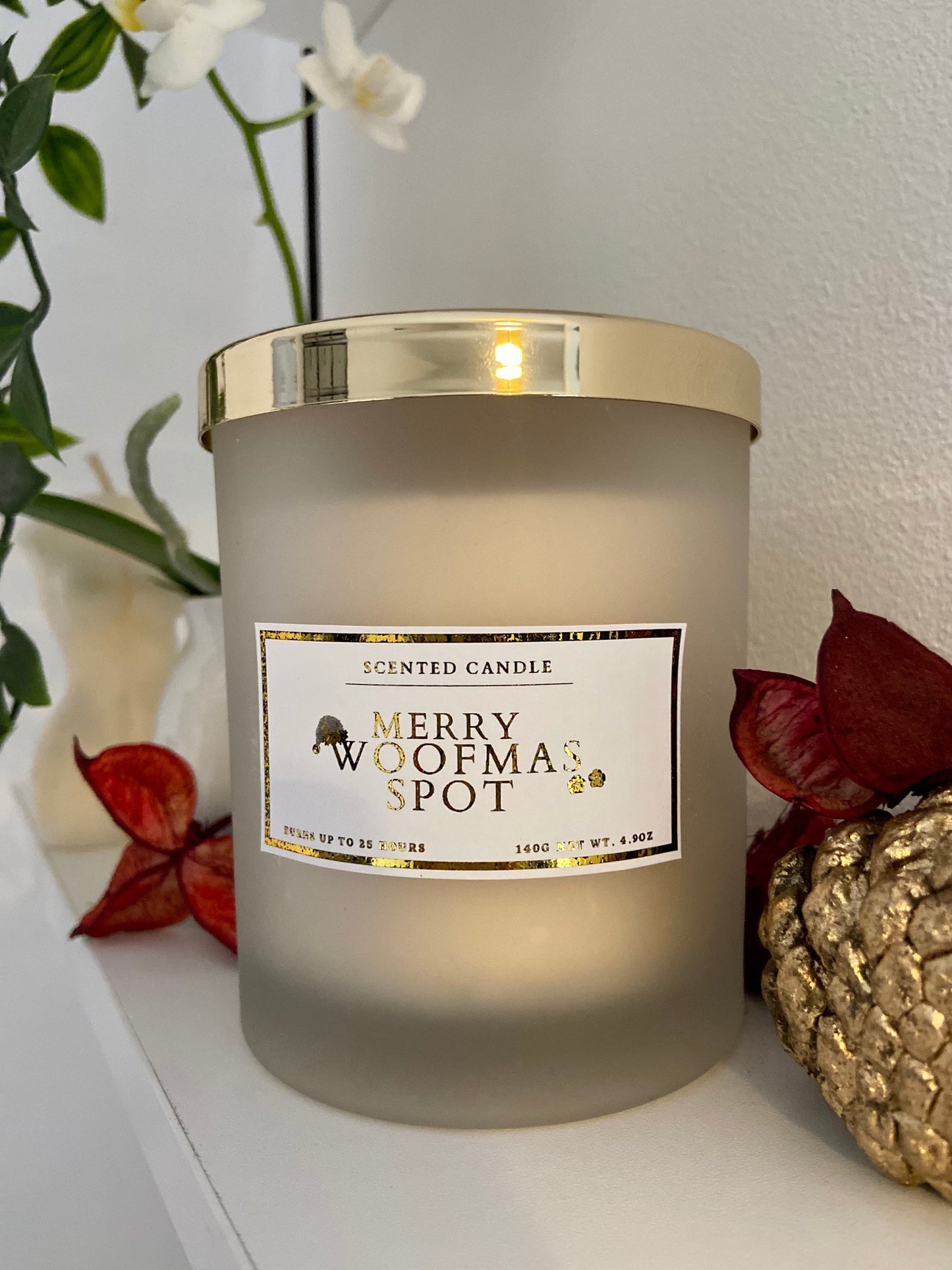Merry Woofmas Candle