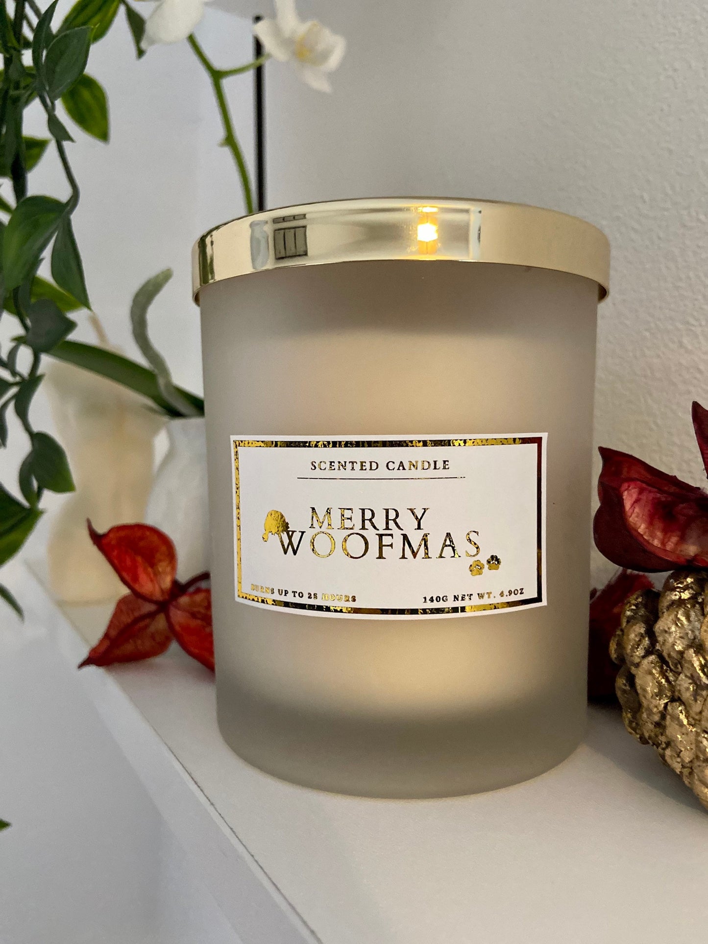 Merry Woofmas Candle