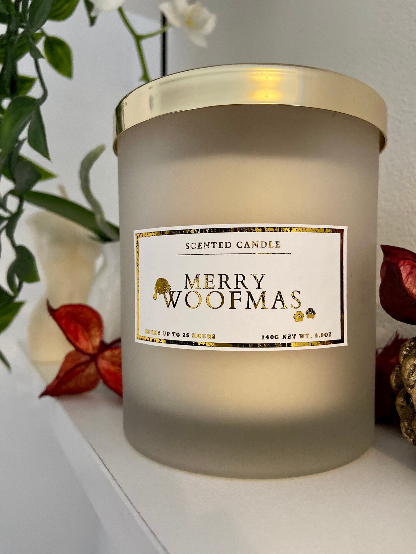 Merry Woofmas Candle