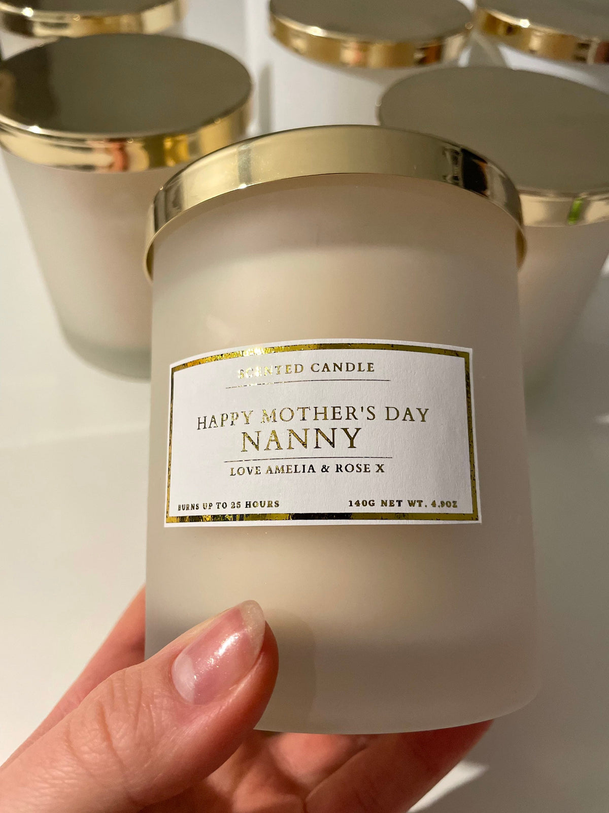Personalised Happy Mother’s Day Nanny Candle